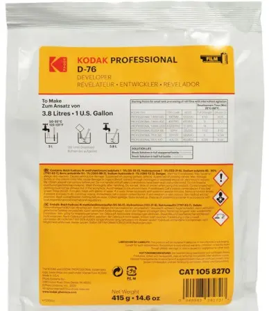 [KOD76_3_8L] Révélateur Films KODAK D76 D-76 3,8Litres